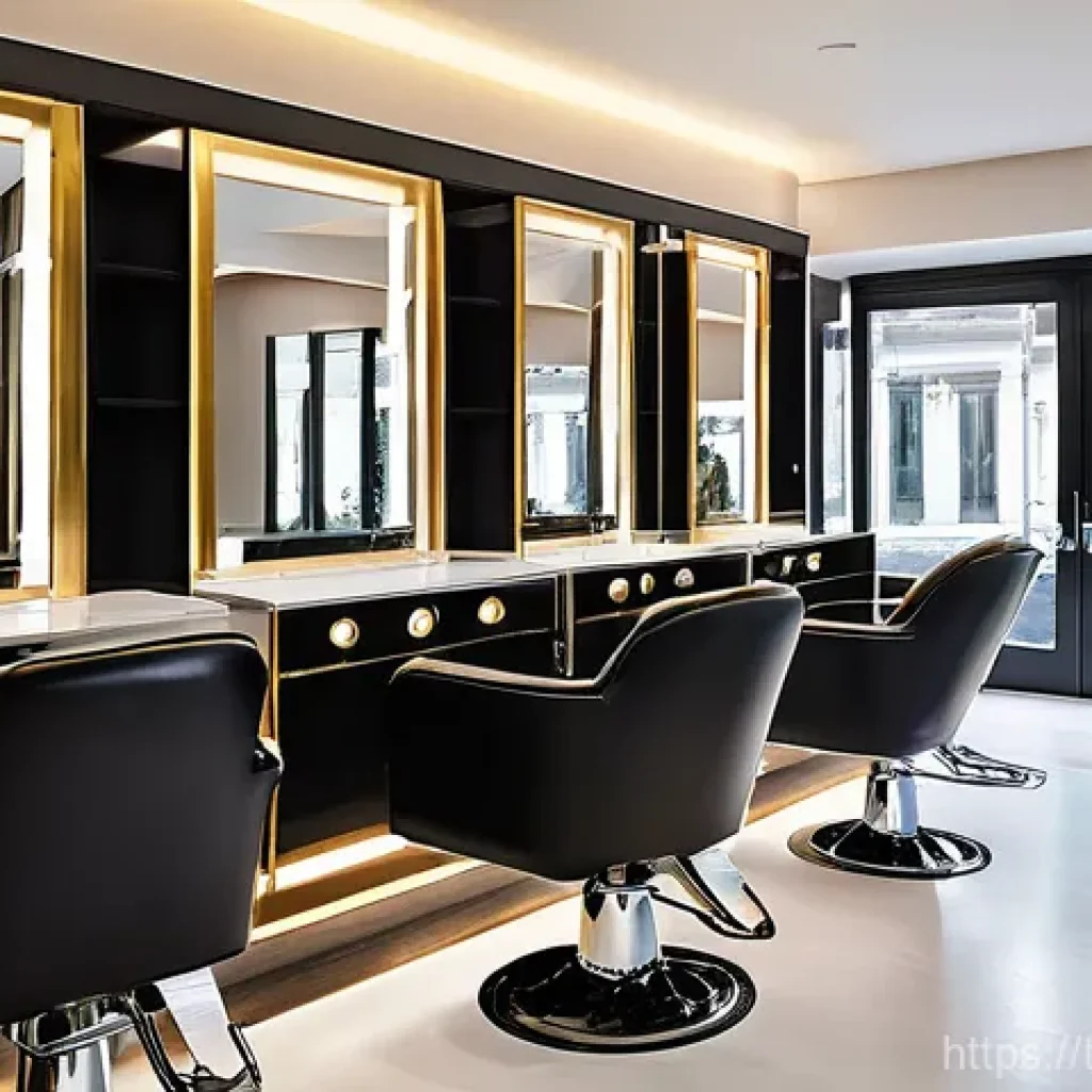 헤어컷 비용 - **Luxurious City Salon Experience**
A sophisticated female client, aged 30s-40s, with impeccably...
