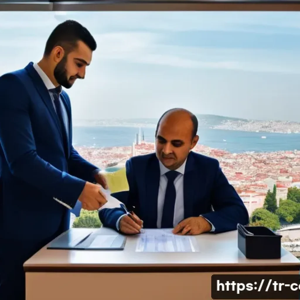 사업자 등록비용 - A modern Turkish small business office scene showing a young entrepreneur registering a sole proprie...